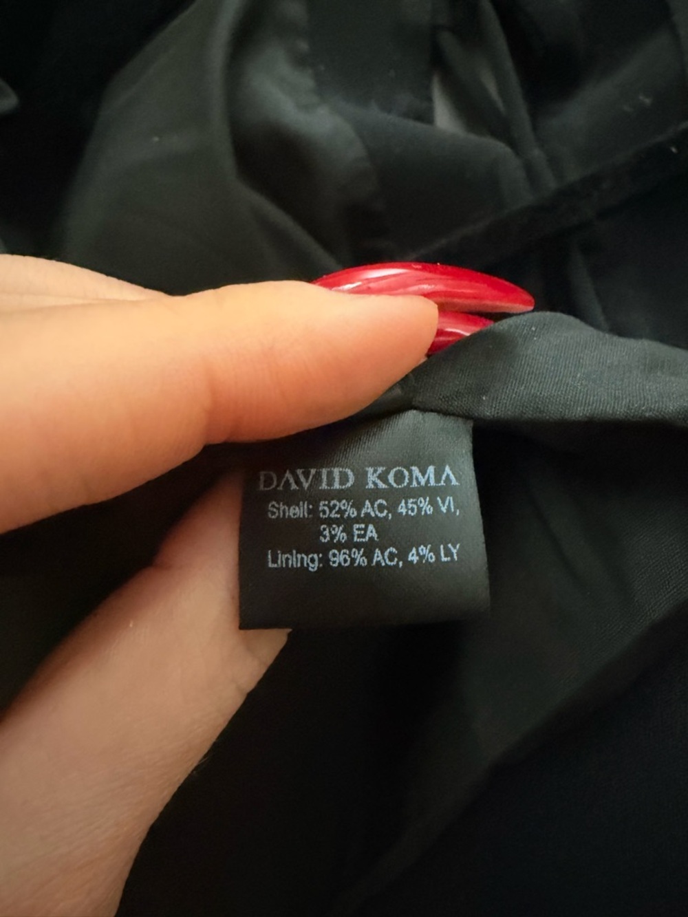 David Koma elegant tie Black Long-Sleeve Lace-Up Crop Top Size UK 6 barely worn - Picture 9 of 16